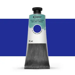 Disponible Ahora Tinta Xilografia Azul proceso (cian), 75 ml., Caligo
