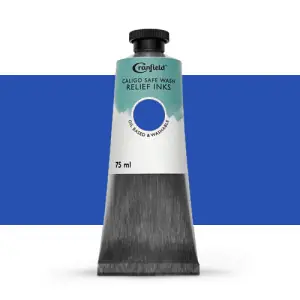 Tinta Xilografia Azul ftalo, 75 ml., Caligo Certificado