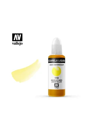 Oferta ACUARELA LÍQUIDA VALLEJO 32ML AMARILLO LIMÓN 110