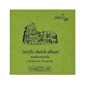 Bloc pintura con espiral, 20 hojas, 290 g, 9x9 cm, SM-LT Barato