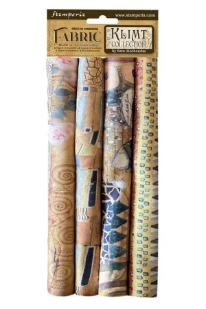 Mejor Calidad TELA ENCUADERNACIÓN STAMPERIA KLIMT SET 4