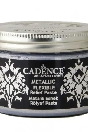 Promoción Exclusiva PASTA RELIEVE CADENCE FLEXIBLE METÁLICA PLATA 150 ML