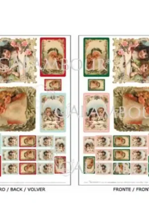 PAPEL DECORATIVO CALAMBOUR TARJETAS NAVIDAD 50x35 CM Precio Bajo