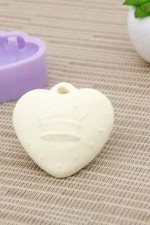 Precio Económico MOLDE SILICONA LG CORAZÓN CORONA 6.5x6.5x1.5 CM