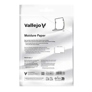 Recambio 30 hojas de papel hidratante para la paleta húmeda Pro Painter Size Vallejo Marca Reconocida