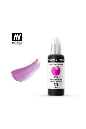 ACUARELA LÍQUIDA VALLEJO 32ML MAGENTA PROCESO 270 No Te Lo Pierdas