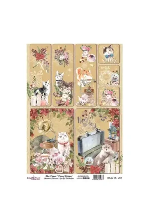 PAPEL ARROZ CADENCE Nº785 NAVIDAD 30x41 Últimas Unidades