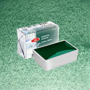 Acuarelas White Nights en godet Espinela Verde 766 Auténtico