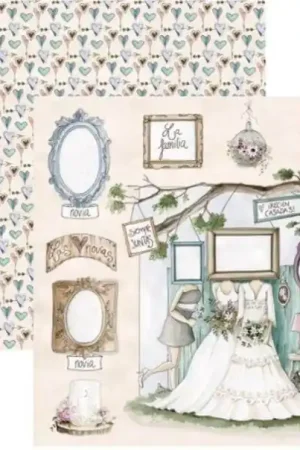 PAPEL SCRAP EL ALTILLO DE LOS DUENDES, CELEBRANDO NUESTRO AMOR 009 Moderno