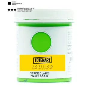 Pintura acrílica Verde Claro 250 ml. totenart Barato