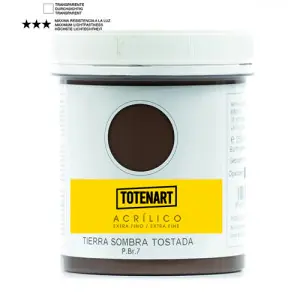 Tendencia Pintura acrílica Tierra Sombra Tostada 500 ml. totenart
