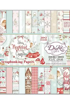 PAPEL SCRAP DAYKA BLOC 20x20 SCP-1039 UNA NAVIDAD DE CUENTO Máxima Calidad
