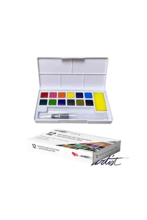 Última Versión ACUARELAS ALEX BOG CAJA POCKETBOX ARTIST 12 PIEZAS