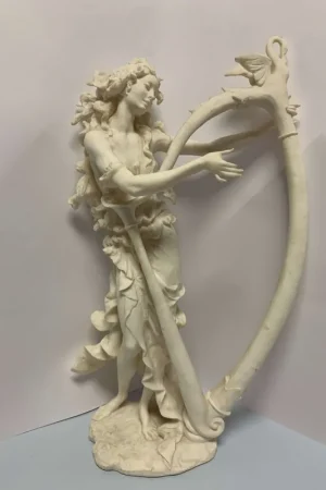 Compra Ahora MARMOLINA, MUJER CON ARPA 45 CM