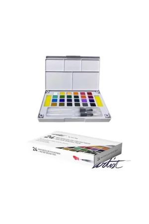 ACUARELAS ALEX BOG CAJA POCKETBOX ARTIST 24 PIEZAS Bestseller