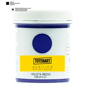 Devolución Gratuita Pintura acrílica Violeta Medio 250 ml. totenart