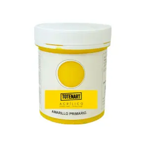 Súper Precio Pintura acrílica Amarillo Primario 250  ml. totenart