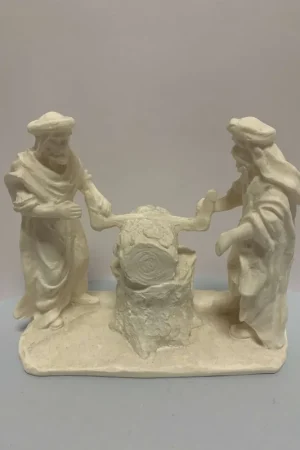 Premium MARMOLINA, HOMBRES SERRANDO LEÑA 11x14 CM