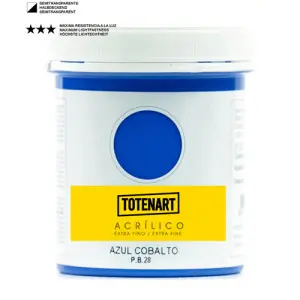 Pintura acrílica Azul Cobalto  250 ml. totenart Favorito De Clientes
