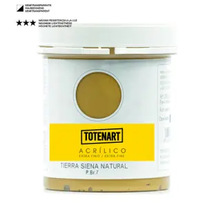 Ordenar Ahora Mismo Pintura acrílica Tierra Siena Natural 250 ml. totenart