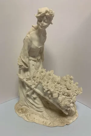 Ordenar Ahora Mismo MARMOLINA, MUJER CARRO FLORES 24x18 CM