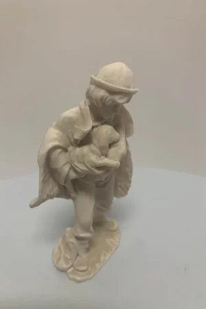 MARMOLINA, PASTOR CON OVEJA EN BRAZOS 10 CM Moderno