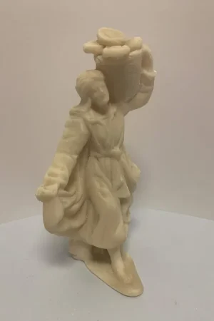 MARMOLINA, PASTOR CON CESTO DE PANES 14 CM Garantía Incluida