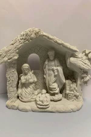 Precio Rebajado POLIRESINA, NACIMIENTO CON PORTAL 3 PIEZAS 22x30 CM