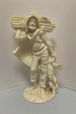 MARMOLINA, PASTOR CON LEÑA Y CORDERO 20 CM Última Oportunidad