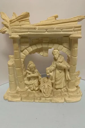 MARMOLINA, NACIMIENTO CON PORTAL 14x15 CM Garantía Incluida