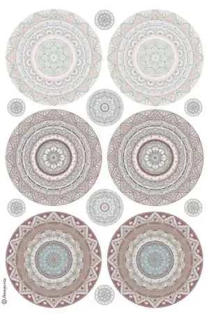 PAPEL ARROZ STAMPERIA A4 MANDALA Precio Rebajado