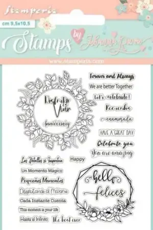 SELLO SILICONA STAMPERIA 14x18 CELEBRATION QUOTES Marca Reconocida