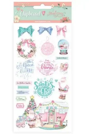 Envío Exprés CHIPBOARD STAMPERIA 15x30 CHRISTMAS ROSE