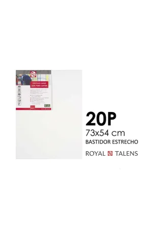 BASTIDOR ENTELADO EN ALGODON TALENS 20P 73X54 CM Hecho A Mano