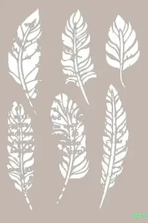 Última Versión STENCIL CADENCE 21x29 CM PLUMAS