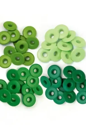 EYELETS WeR 4 TONOS VERDES 0.5 CM 40 PIEZAS Edición Limitada
