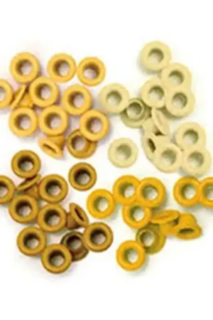 Premium EYELETS WeR 4 TONOS AMARILLO 0.5 CM 60 PIEZAS