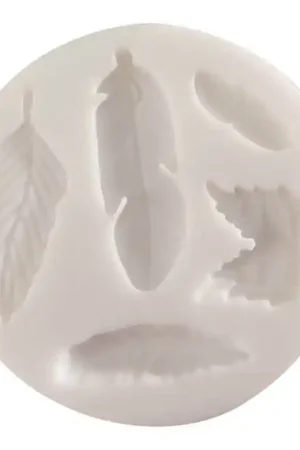 MOLDE SILICONA CERNIT 9x9 PLUMAS Popular