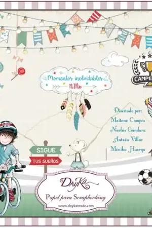 Bestseller PAPEL SCRAP DAYKA BLOC 20x20 SCP-1015 MOMENTOS INOLVIDABLES NIÑO