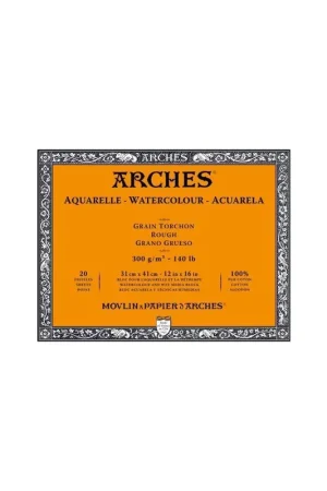Comprar En Línea BLOC ARCHES ACUARELA GRANO GRUESO 31X41CM 300G 20H