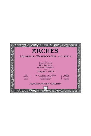 BLOC ARCHES ACUARELA GRANO SATIN 36X51CM 300G 20H Última Versión