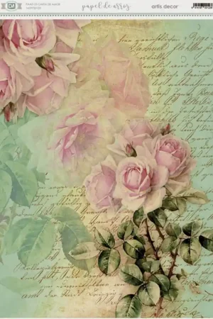 Última Versión PAPEL ARROZ AD Nº123 CARTA DE AMOR 30x42