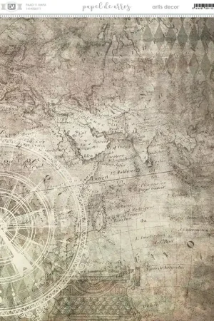 Certificado PAPEL ARROZ AD Nº111 MAPA 30x42