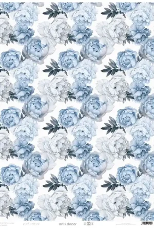 Compra Ahora PAPEL DECORATIVO ARTIS DECOR PEONIA AZUL 50x70 CM