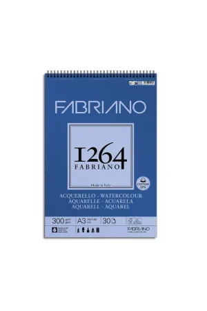 Bestseller BLOC FABRIANO 1264 ACUARELA 300G A4, 30 H.-ESP