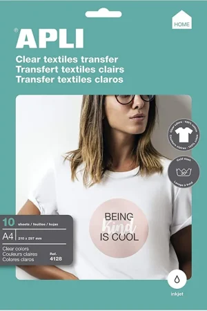 TRANSFER TELAS CLARAS A4 APLI Envío Internacional