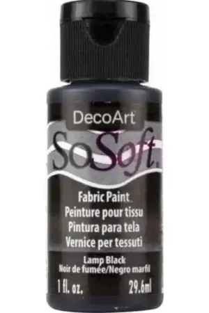 PINTURA TELA SO-SOFT DSS024 NEGRO HUMO 59 ML Mayoreo