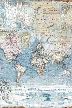 Alta Calidad PAPEL ARROZ STAMPERIA A3 ANTARTIC EXPLORATION