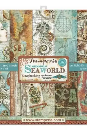 Mejor Precio PAPEL SCRAP STAMPERIA KIT 30x30 SEA WORLD 10 H