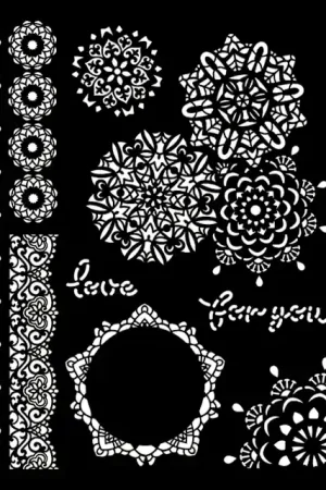 STENCIL STAMPERIA 20x25 PASSION LACES Solo Por Tiempo Limitado